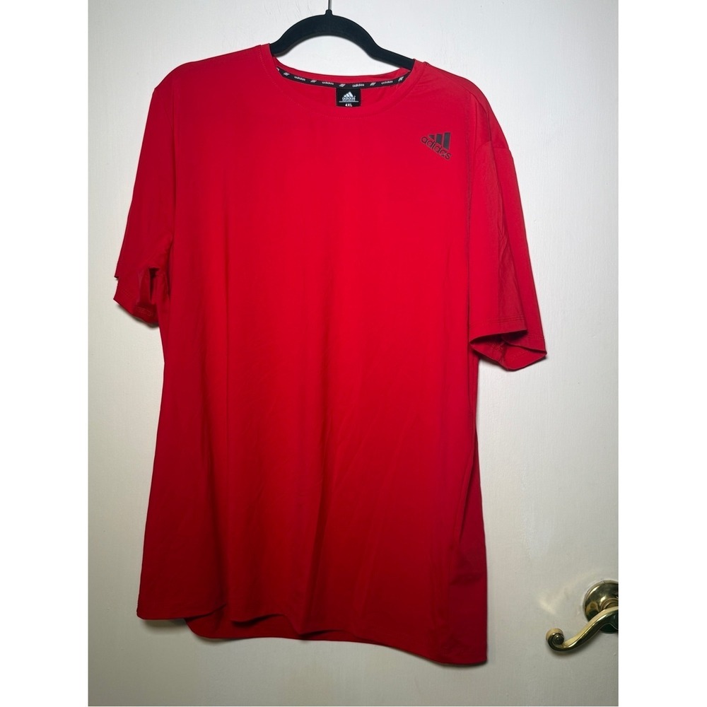 Adidas Men's Red Performance Dri Fit Tee 4XL NWT Sport Athletic